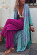 Camilladress Open Front Color Block Tie Dye Long Cardigans