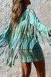 Camilladress Tassel Long Sleeve Tie Dye Bodycon Dress