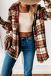 Camilladress Stylish Lapel Button Down Plaid Shacket