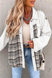 Camilladress Button Down Long Sleeve Splice Plaid Jacket