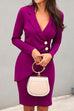 Camilladress Fashion Style Wrap V Neck Buttons Bodycon Dress