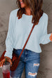 Camilladress Crewneck Long Sleeve Loose Solid T-shirt