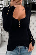 Camilladress Crewneck Buttons Long Sleeve Slim Fit Top