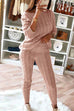 Camilladress Crewneck Long Sleeve Sweater and Slim Fit Pants Solid Set