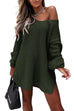 Camilladress V Neck Lantern Sleeve Swing Sweaters