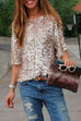 Camilladress Crewneck Half Sleeve Sequin T Shirt