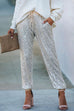 Camilladress Tie Waist Sequin Joggers Pants with Pockets