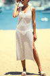 Camilladress V Neck Sleeveless Hollow Out Side Split Cover Up Dress