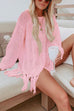 Camilladress Tassel Long Sleeve Hollow Out Cover Up Dress