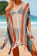 Camilladress V Neck Rainbow Printed Cover Up Dress