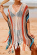 Camilladress V Neck Rainbow Printed Cover Up Dress