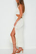 Camilladress V Neck Sleeveless Cut Out Side Spit Beach Dress