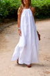 Camilladress Halter Sleeveless Cotton Linen Beach Dress