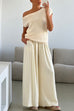 Camilladress Elastic Waist Pocketed Wide Leg Cotton Linen Pants