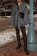 Camilladress Open Front Pocketed Splice Coat with Belt