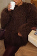 Camilladress Open Front Winter Faux Fur Teddy Coat