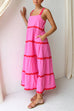 Camilladress Ric Rac Ruffle Tiered Cami Maxi Holiday Dress