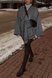 Camilladress Open Front Pocketed Splice Coat with Belt