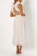 Camilladress Back Lace-up Ruffle Trim Sleeveless Maxi Dress