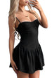 Camilladress Spaghetti Strap Corset Ruffle Mini Dress