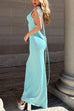 Camilladress Tie Shoulder Backless Cami Maxi Party Dress