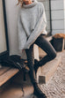 Camilladress Crewneck Drop Shoulder Cozy Knit Sweater