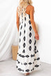 Camilladress Bow Knot One Shoulder Printed Ruffle Maxi Dress