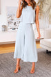 Camilladress Crewneck Tank Top Wide Leg Cropped Pants Set