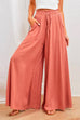 Camilladress Drawstring Elastic Waist Wide Leg Baggy Pants(5 Colors Available)