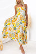 Camilladress Bow Back High Waist Printed Maxi Cami Dress