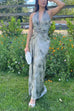 Camilladress Halter Tie Knot Sleeveless Tie Dye Maxi Dress