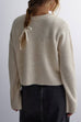 Camilladress Crewneck Bow Knot Ribbed Knit Sweater