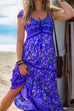 Camilladress Tassel V Neck Bohemia Printed Maxi Beach Dress