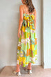 Camilladress Bow Knot Back Dinosaur Printed Cami Maxi Holiday Dress