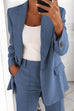 Camilladress Lapel One Button Solid Office Blazer