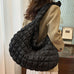 Camilladress Lightweight Quilted Grid Puffer Tote Bag