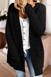 Camilladress Solid Open Front pocketed Knit Sweater Outwear