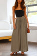 Camilladress Drawstring Elastic Waist Wide Leg Baggy Pants(5 Colors Available)