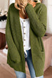 Camilladress Solid Open Front pocketed Knit Sweater Outwear