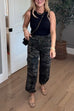 Camilladress Camo Drawstring Waist Pocketed Cargo Pants