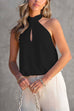 Camilladress Sleeveless Cut Out Halter Backless Top