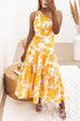 Camilladress One Shoulder Sleeveless Printed Swing Maxi Dress