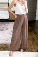 High Waist Wide Leg Printed Casual Pants