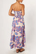 Camilladress Spaghetti Strap High Waist Printed Maxi Holiday Dress