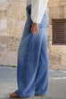 Camilladress Distressed Wide Leg Casual Leans