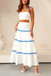 Camilladress Ric Rac Crop Cami Top and Tiered Maxi Swing Skirt Set