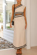 Camilladress One Shoulder Cut Out Waist Ric Rac Color Block Maxi Dress