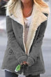 Camilladress Lapel Button Down Fuzzy Lined Jacket