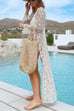 Camilladress Open Front Lace Hollow Out Maxi Cover Up Cardigan