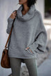 Camilladress Cowl Neck Batwing Sleeves Loose Sweater